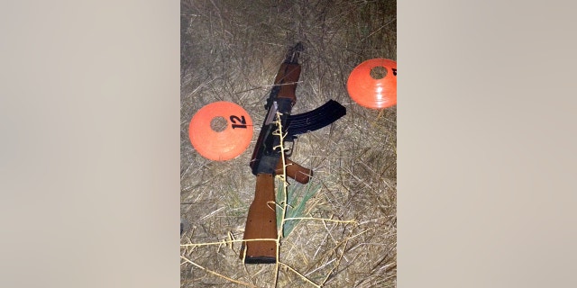 The replica rifle that was being carried by a 13-year-old boy in Santa Rosa, Calif., on Tuesday, Oct. 22, 2013.