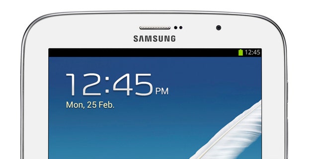 The Samsung Galaxy Note 8, a new tablet from the Korean company that sports a pen for writing on the screen.