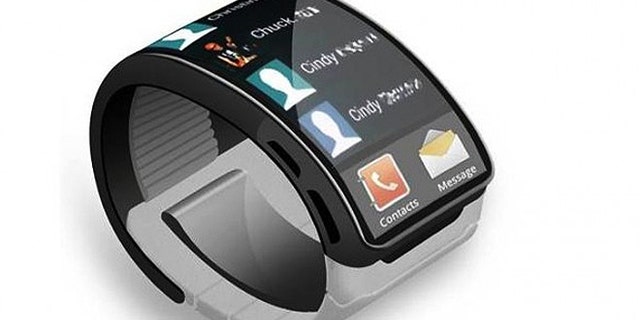 An artist's conception of what a Samsung smartwatch might look like.