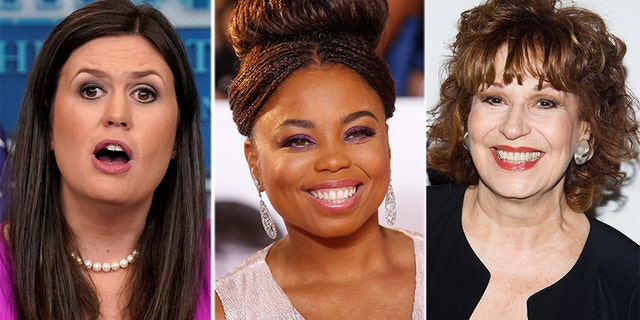 White House press secretary Sarah Sanders cited ESPN's Jemele Hill and ABC's Joy Behar's anti-Trump comments on Wednesday.
