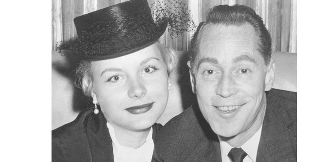 Barbara Payton and Franchot Tone.