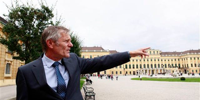In this photo on Thursday, Sept. 9, 2010 Franz Sattlecker, who oversees apartment rentals at Schoenbrunn, the UNESCO world heritage site that members of the royal Habsburg dynasty once called home when they ruled the Austro-Hungarian Empire, speaks during an interview with the Associated Press in front of Schoenbrunn palace in Vienna, Austria. In Austria, unlike in most other European countries, several state-owned former imperial properties aren't just museums. They're now homes for ordinary citizens.