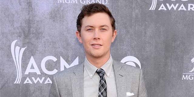 Scotty McCreery at the 49th annual Academy of Country Music Awards in Las Vegas, on April 6, 2014.