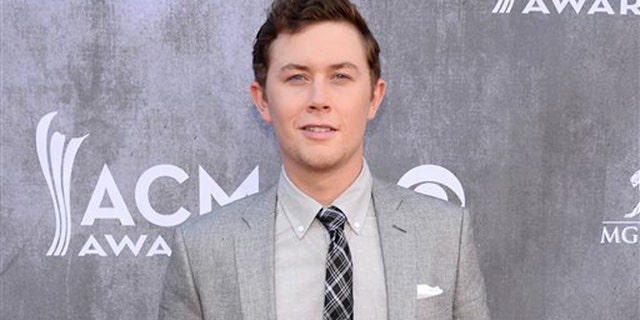 Scotty McCreery at the 49th annual Academy of Country Music Awards in Las Vegas, on April 6, 2014.