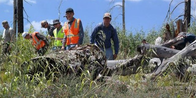 Aug. 8: Crews conduct a line search in northern Arizona.