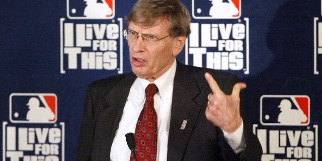 MLB Commissioner Bud Selig at a news conference on May 20, 2004, in New York.