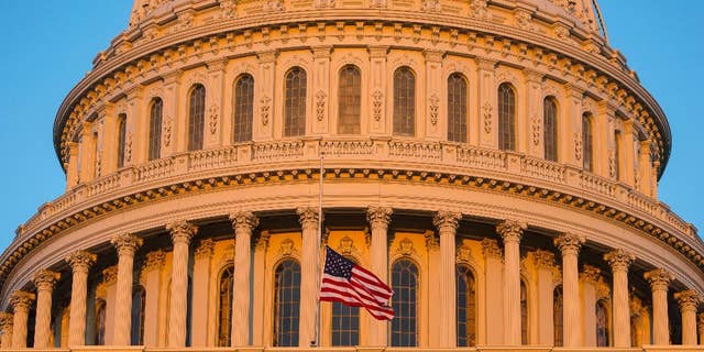 FILE - In this Sept. 16, 2013, file photo, the U.S. Capitol at sunset in Washington. Democrats and Republicans are fervently pursuing a batch of doomed bills in Congress because they target a coveted prize in the Nov. 4 elections: female voters. Wednesday, July 16's Senate vote on contraception legislation is the latest example of Democrats’ win-by-losing strategy, which forces Republicans to vote on sensitive matters that might rile women this fall. (AP Photo/J. Scott Applewhite, File)