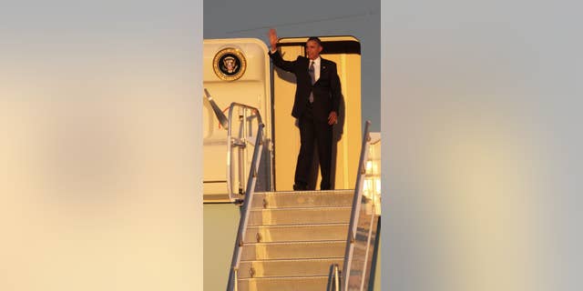 President Obama on the campaign trail in September 2010/AP