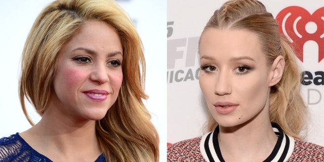 Shakira (left) and Azalea. (Photos: Getty Images)