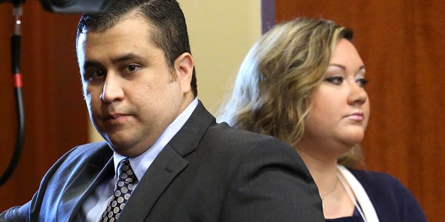 George Zimmerman with his wife Shellie in Sanford, Fla. in June 24, 2013.