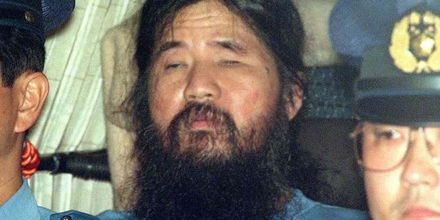 This September 1995 photo shows cult leader Shoko Asahara, whose real name is Chizuo Matsumoto.