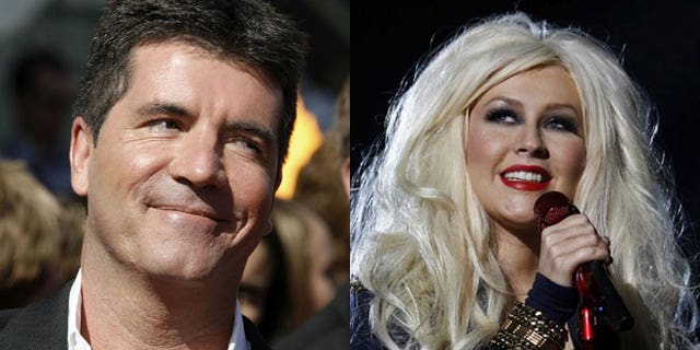 Simon Cowell thinks 'The Voice; which counts Christina Aguilera among its judges, is a ripoff of his shows.