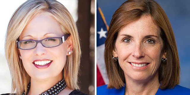 Arizona candidates, Democrat Kyrsten Sinema and Republican Martha McSally