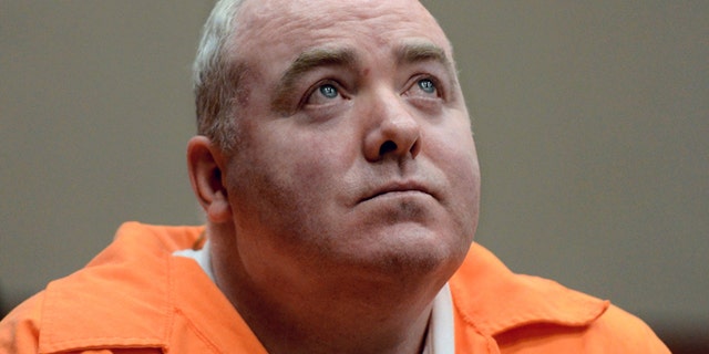 FILE 2012: Michael Skakel looks up while listening to a statement from John Moxley, brother of victim Martha Moxley in court in Middletown, Conn.