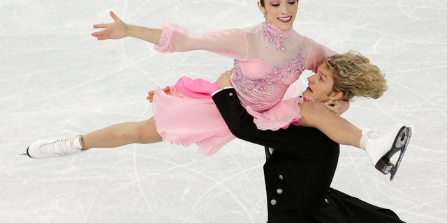 Feb. 8, 2014: Meryl Davis and Charlie White of the United States compete in the team ice dance short dance figure skating competition at the Iceberg Skating Palace during the 2014 Winter Olympics in Sochi, Russia.