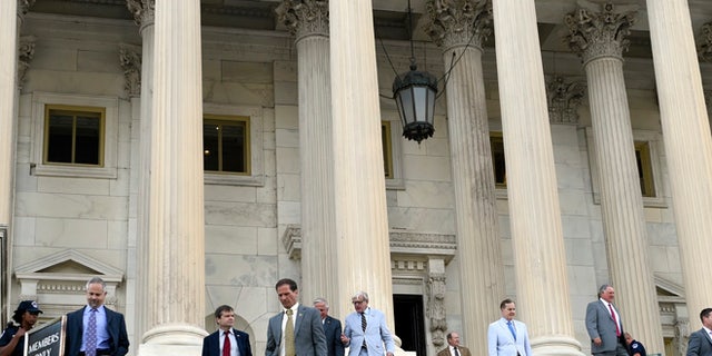FILE: July 29, 2015: House members leave Capitol Hill for August recess, in Washington, D.C.