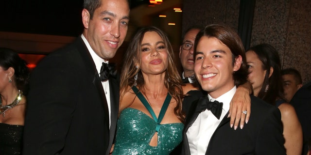 LOS ANGELES, CA - SEPTEMBER 23: (L-R) Nick Loeb, actress Sofia Vergara (L) and Manolo Gonzalez attend the FOX Broadcasting Company, Twentieth Century FOX Television and FX 2012 Post Emmy party at Soleto on September 23, 2012 in Los Angeles, California. (Photo by Christopher Polk/Getty Images for FOX)