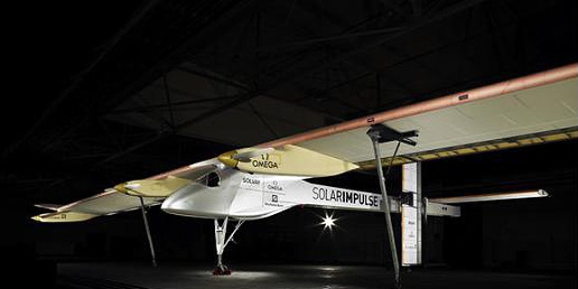 The single seater plane clad with solar panels, which weighs little more than a saloon car but bears the wingspan of an Airbus A340 airliner.
