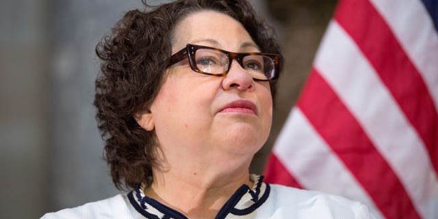 U.S. Supreme Court Justice Sonia Sotomayor participates in an annual Women's History Month reception. (Photo by Allison Shelley/Getty Images)