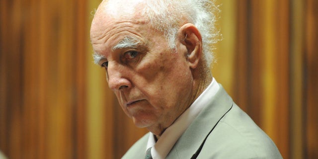 March 23, 2015 - Retired tennis player Bob Hewitt in court east of Johannesburg, South Africa. Hewitt, a former Grand Slam doubles tennis champion, was convicted of rape and sexual assault decades after the alleged assaults.
