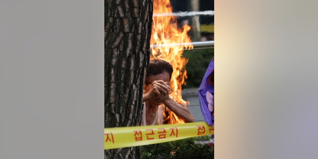 South Korean Man Sets Himself On Fire During Anti Japan Protest Fox News