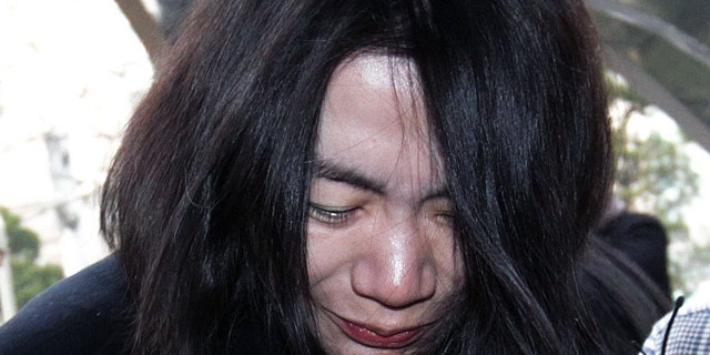 Dec. 30, 2014: Cho Hyun-ah, former vice president of Korean Air Lines, arrives at the Seoul Western District Prosecutors Office. A court found Cho guilty of violating aviation safety law after a trial that stemmed from her tantrum over how she was served macadamia nuts on a flight. (AP Photo/Ahn Young-joon, File)