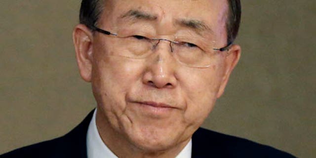 May 20, 2015: U.N. Secretary-General Ban Ki-moon attends the U.N. Academic Impact Seoul Forum in South Korea. Ban said Wednesday that North Korea had withdrawn an invitation to visit a factory park in the country, the last major cooperation project between the rivals.(AP Photo/Ahn Young-joon)