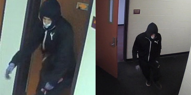 Binghamton University police released images of a suspect in the deadly stabbing of a 19-year-old student in a campus dorm room Sunday.