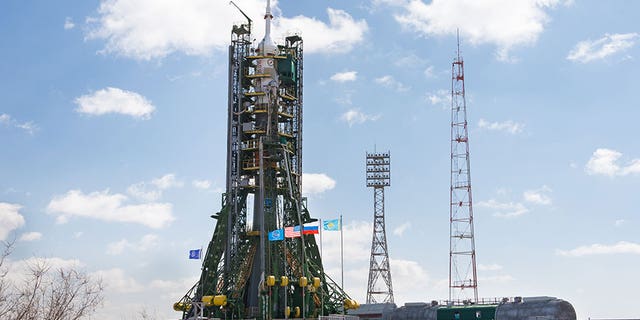 The Soyuz TMA-20M Rocket Ready for Liftoff