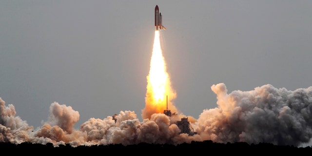 The space shuttle Atlantis lifts off from the Kennedy Space Center Friday, July 8, 2011, in Cape Canaveral, Fla. Atlantis is the 135th and final space shuttle launch for NASA.