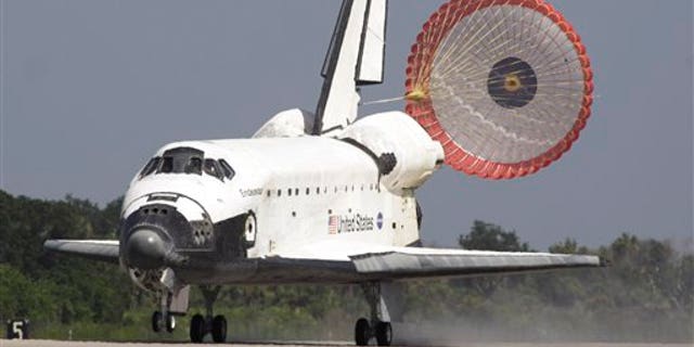 Jones flew on the Space Shuttle Endeavour (pictured here) on STS-59. During the mission, Jones and two other Catholic astronauts partook of the Eucharist.