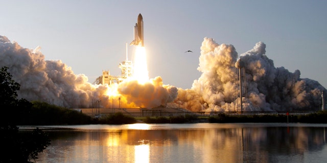 Space shuttle Discovery lifts off from Pad 39A at the Kennedy Space Center in Cape Canaveral, Fla., Thursday, Feb. 24, 2011.