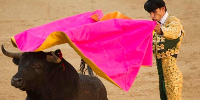 FILE - In this May 16, 2011 file photo, Spanish bullfighter Victor Barrio performs during a bullfight of the San Isidro's fair at the Las Ventas Bullring in Madrid. The matador has been fatally gored in Spain during a bullfight in an eastern town ââ¬â the first professional bullfighter to be killed in the ring in more than three decades. The 29-year-old Barrio was pronounced dead late Saturday, July 9, 2016, by a surgeon at the Teruel bullring. (AP Photo/Daniel Ochoa de Olza, File)