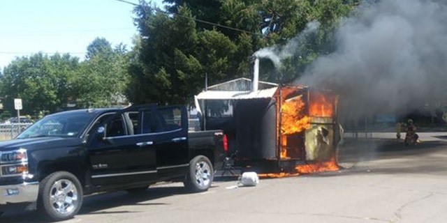 The Army vet and his family hope to get their BBQ business up and running again soon.