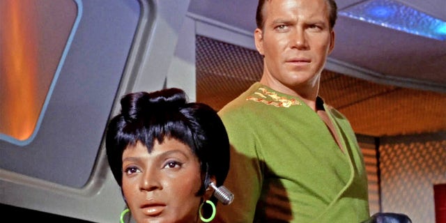 Nyota Uhura, as played by Nichelle Nicols, and James T. Kirk, as played by William Shatner, starred in the original "Star Trek" series. Despite becoming iconic years later, the series wasn't very popular when it first aired.