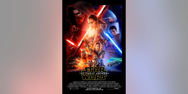 Poster for the new film, "Star Wars: The Force Awakens." "Star Wars".