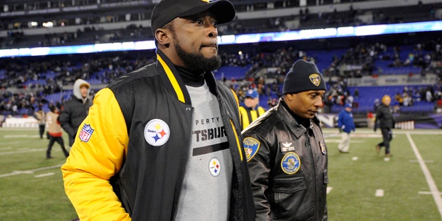 Nov. 28: Pittsburgh Steelers coach Mike Tomlin walks off the field after an NFL football game against the Baltimore Ravens.
