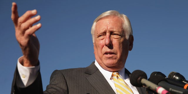WASHINGTON, DC - NOVEMBER 12:  House Minority Whip Steny Hoyer (D-MD) joins veterans, servicemembers and aspiring recruits to call on Congress and President Barack Obama  to move forward with immigration reform at the U.S. Capitol November 12, 2014 in Washington, DC. The news conference participants called on Obama to 'go bold and go big' and to use his executive authority to reform immigratoin if Congress could not get the job done.  (Photo by Chip Somodevilla/Getty Images)