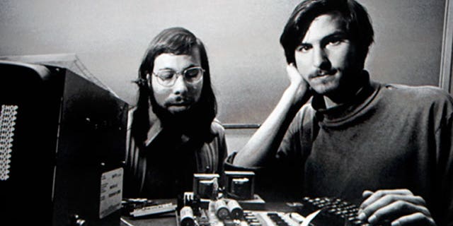 Apple co-founders Steve Jobs and Steve Wozniak.
