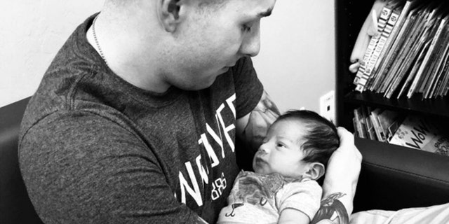 Sgt. Steven Garcia was fighting for custody of a baby boy his wife attempted to give to her friends.
