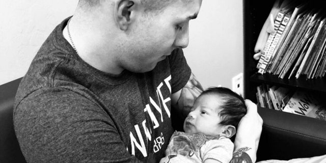 Sgt. Steven Garcia was fighting for custody of a baby boy his wife attempted to give to her friends.