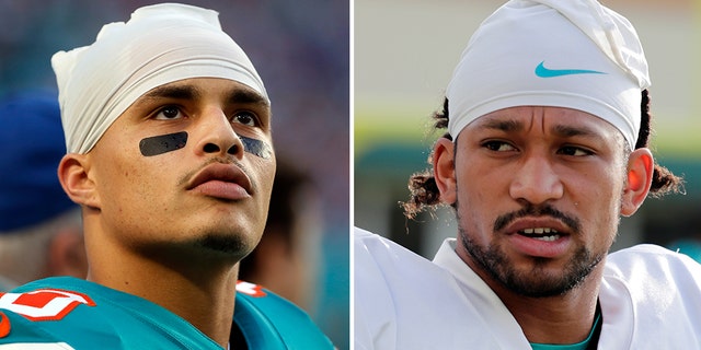 Wide receivers Kenny Stills and Albert Wilson, both of the Miami Dolphins, kneeled during The Star-Spangled Banner, ahead of their game against the Tampa Bay Buccaneers on Thursday night.