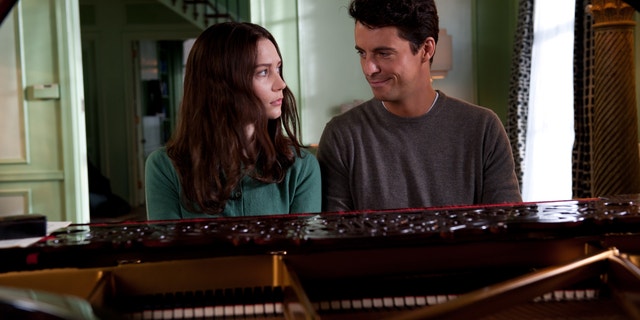 This film image released by Fox Searchlight Pictures shows Mia Wasikowska, left, and Matthew Goode in a scene from "Stoker."