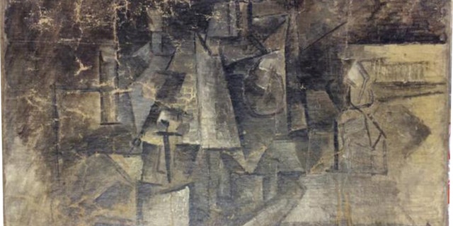 This undated photo provided by the United States Department of Justice, shows a cubist painting entitled The Hairdresser by Pablo Picasso. Authorities say the painting worth millions of dollars was stolen in France and smuggled into the U.S. by someone who falsely labeled it as an "art craft" worth about $37 when it was shipped. U.S. Attorney for the Eastern District of New York Loretta Lynch filed a civil forfeiture complaint Thursday, Feb. 26, 2015, over the painting. (AP Photo/U.S Department of Justice)