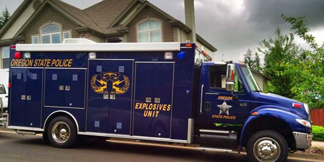 May 25, 2013: The Oregon State Police Explosives Unit responded to the scene to assess the safety risks associated with the items found at the home.
