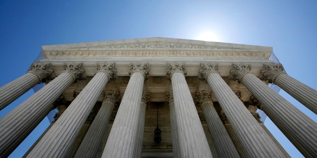 The U.S. Supreme Court building seen in Washington.
