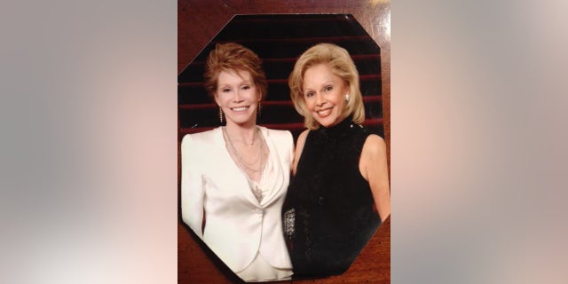 Susan Silver (left) with Mary Tyler Moore.