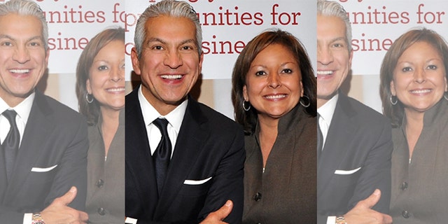 CEO and President of the U.S. Hispanic Chamber of Commerce Javier Palomarez and New Mexico Governor Susana Martinez.