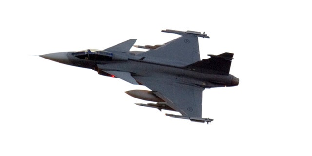 A Swedish JAS 39C Gripen fighter jet in a 2011 file photo.