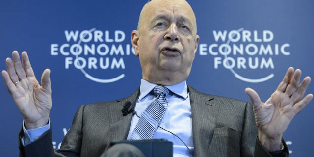 January 15, 2014: German Klaus Schwab, founder and president of the World Economic Forum, gestures during a press conference, in Cologny near Geneva, Switzerland. (AP)